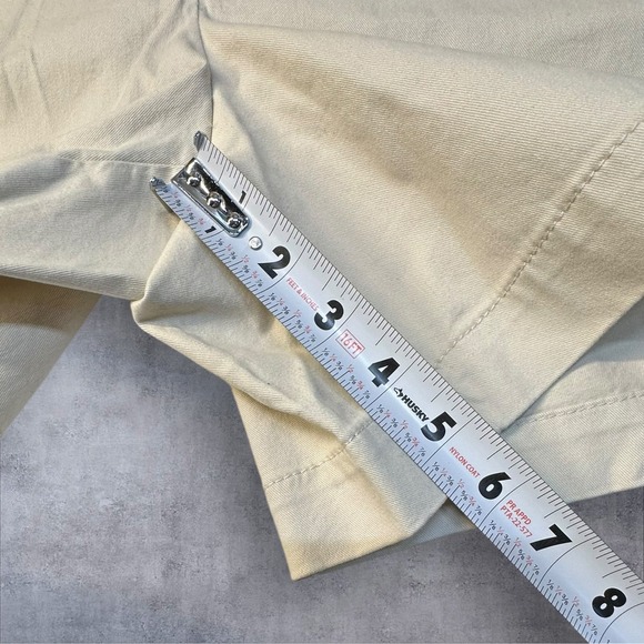 LOFT The Riviera Short Khaki Flat Front Cotton Blend Women's Size 12 - Picture 2 of 8